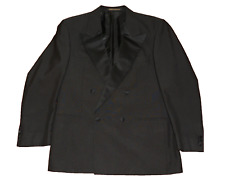 ST. MICHAEL (M & S) Vintage Double Breasted Dinner Jacket Black Mens 40" Chest