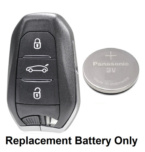 Key fob battery citroen - key,