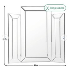 Home Bevelled Triple Dressing Table Mirror