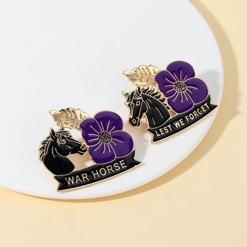 War horse purple poppy - war,