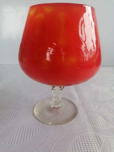 Vintage empoli glass red - vintage,