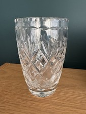 Tutbury Georgian Heavy Lead Crystal Vase 6” High 4” Diameter In Box