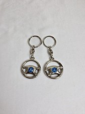 Mercedes Benz Keychain 2 X Metal Keyring 