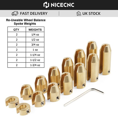 Brass spoke weights kit - weights,