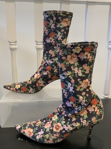 Zara floral sock boots size - zara,