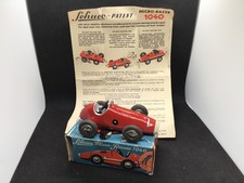 Schuco Micro Racer 1040 Midget Red Clockwork Model Car (US zone Germany made)