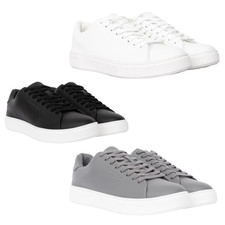 Mens Duck & Cover Kremes Smart Casual PU Leather Cheap Lace Up Trainers