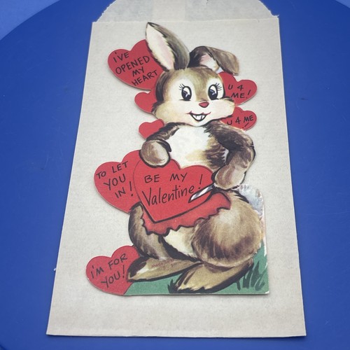 Vintage valentine card - vintage, die-cut