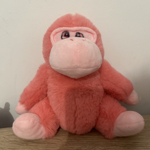 Monkey soft toy - pink, gorilla