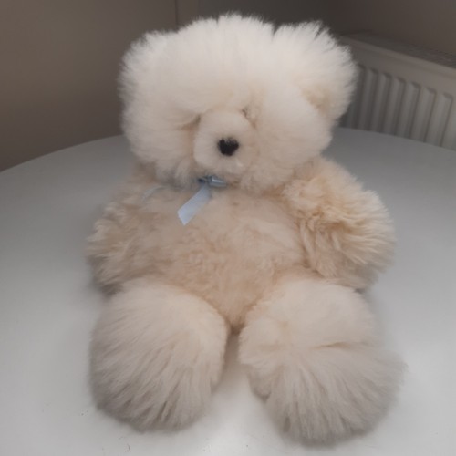 Alpaca white teddy bear super - alpaca,