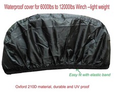 Waterproof winch cover for 6000lbs to 12000lbs Universal large Oxford nylon