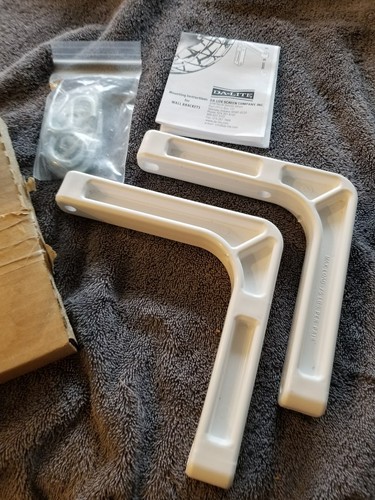 Lite wall brackets white - da-lite,