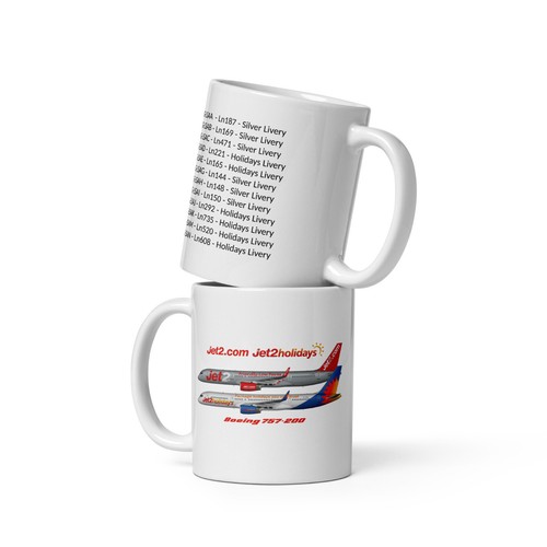 Jet2 boeing 757 mug - 757, both