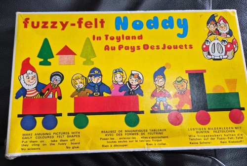 Vintage fuzzy felt noddy - felt, in