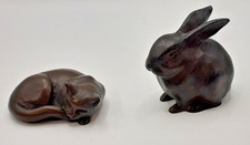 Bronze Effect  Resin Bunny