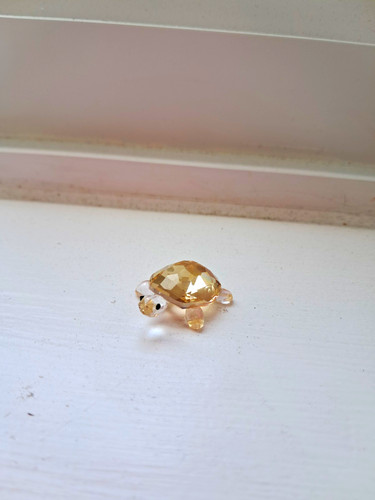 Swarowski glass turtle - swarowski,