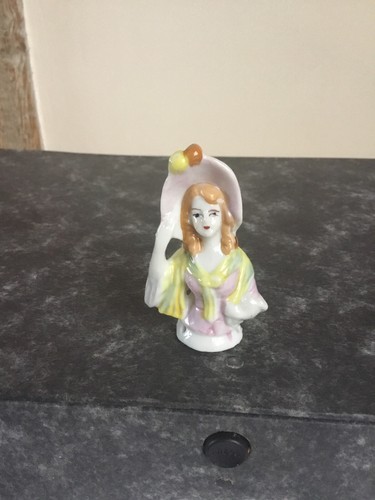 Vintage porcelain pin cushion - vintage,