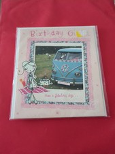 BIRTHDAY GIRL. HAVE A FABULOUS DAY CARD. CAMPER VAN DESIGN