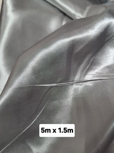 Silver grey satin - 5m, x