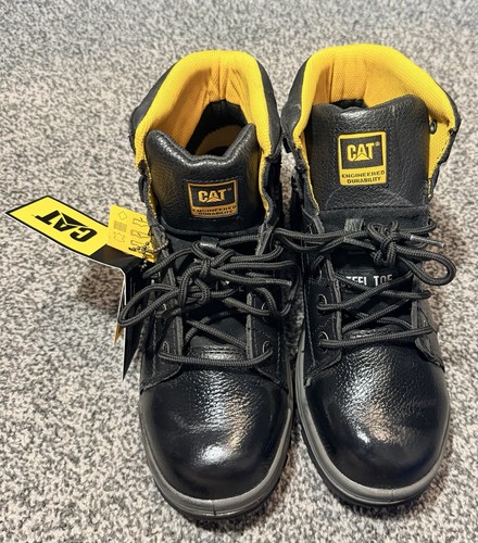 Cat men black steel toe - men's,