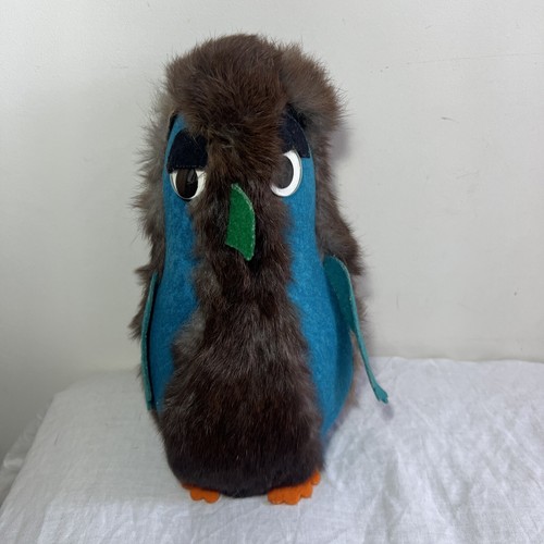 Vintage furtastic toy wise owl - toy,