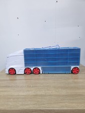 Replacement Kids Toy Car Transporter Truck - White | 44-Car Storage Box | 8"