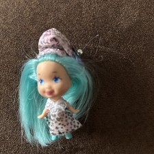 Mattel Liddle Kiddle Doll Beautiful  Pink Hair Vintage No Bottle