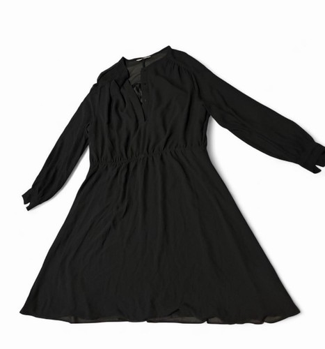 Black neck long sleeve - black,