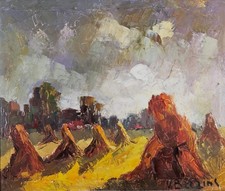 Hay Bales After The Harvest