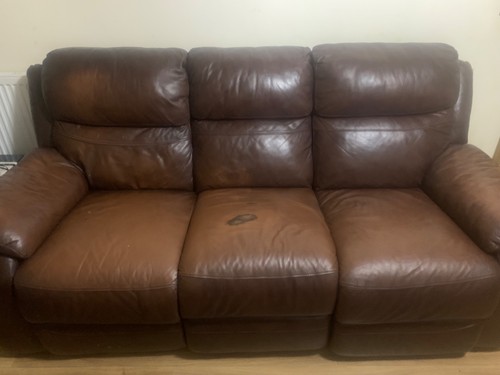 Leather recliner seater - leather,