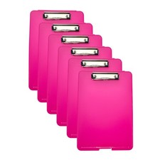 6 x A4 Pink Clipboard Box
