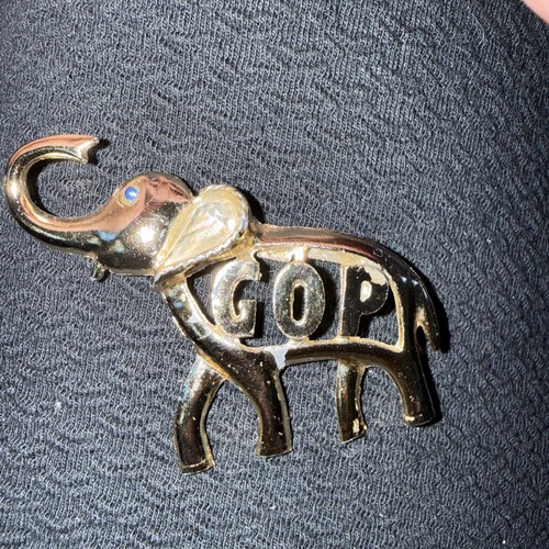 Gop republican gold tone - republican, gold-tone