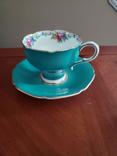 Vintage paragon blue teacup - vintage, &