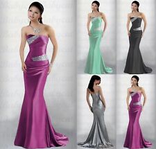 NEW Mermaid Evening Dress Ball Gown Party Dress Abiball in stock SIZE 6-24