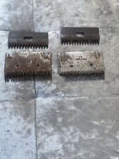 Two Pairs of Heiniger Horse Clipper Blades Both Have Surface Rust