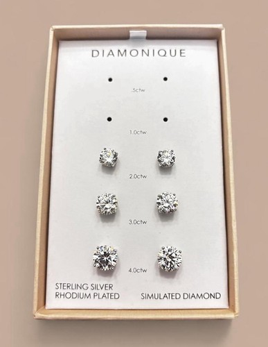Diamonique 2ctw 4ctw - 4ctw, sterling