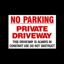No Parking - Private Driveway