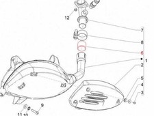 Vespa GT/GTS/GTV Exhaust Pipe