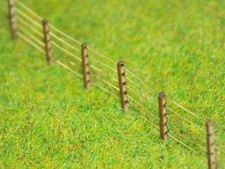 Post & Wire 5ft Lineside Fencing N gauge 1:148 fence kit - 128 posts + 8m wire