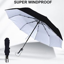 🔥Windproof Strong Automatic Open Close Folding Compact 10 Rib Umbrella Premium
