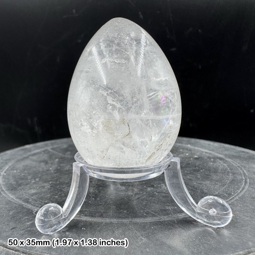 Rock crystal quartz egg - rock,