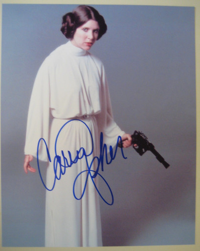 Carrie fisher autographed - carrie,