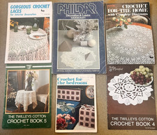 Vintage Crochet Lace Pattern Books Bundle