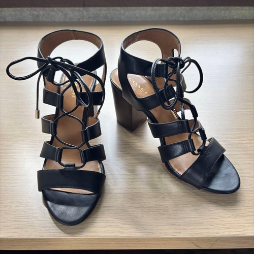 Coach lace sandals black - sandals,