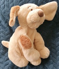 Mothercare Dog Soft Toy Cream Tan 8" small patch puppy