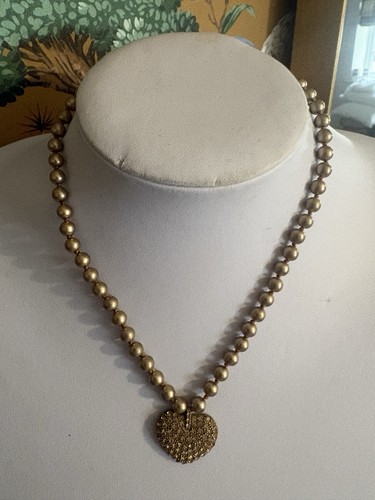 Monet faux pearl necklace with - pearl,
