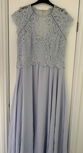 Début powder blue floral - début, lace