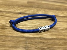 NHS Stay Safe Blue Friendship Wristband Charity Donation - Adjustable