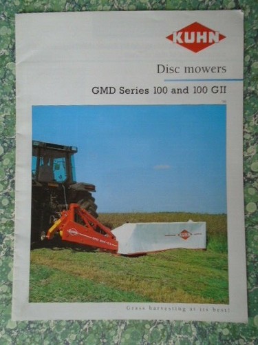 Kuhn disc mower gmd - series, 100