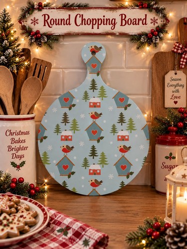Melamine round chopping board - round,